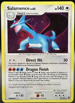 Pokemon TCG - Salamence 18/132 Secret Wonders Holo - LP - Image 1