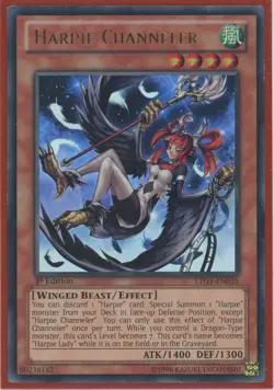 Yugioh Harpie Channeler LTGY-EN035 Ultra Rare 1st Edition Nr Mint - Image 1