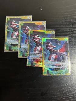 2026 One Piece Dracula Mihawk Op14-119 SEC X4 PLAYSET - Image 1
