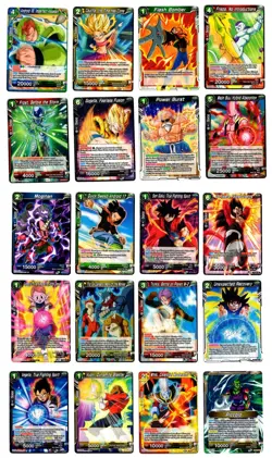 LOT OF 20 - DRAGON BALL SUPER CARD GAME TCG TRADING CARDS - Image 1