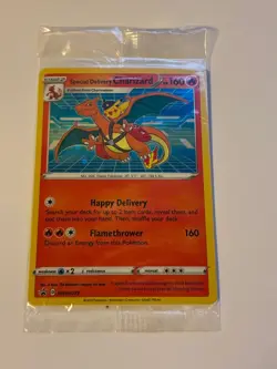 POKEMON SPECIAL DELIVERY CHARIZARD SWSH075 Sword & Shield Promo Factory Sealed - Image 1