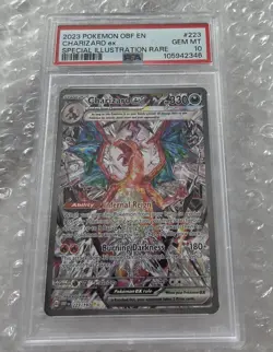 2023 PSA 10 Pokemon Charizard ex Special Illustration Rare 223 Obsidian Flames - Image 1