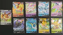 Pokemon S-Chinese Gem Pack Vol 2 V Eeveelutions Cards (All 9 Eeveelution Cards) - Image 1