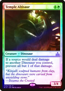 Temple Altisaur FOIL Rivals of Ixalan NM White Rare MAGIC MTG CARD ABUGames - Image 1