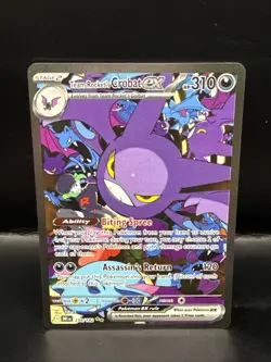 Pokemon Team Rockets Crobat EX Sir Holo Card 234/182 Destined Rivals Series B - Image 1