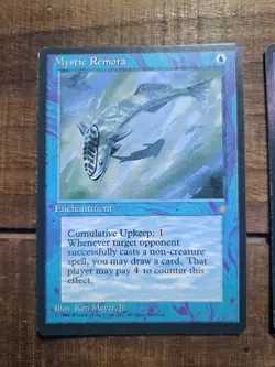 MTG Set of x3 Ice Age Mystic Remora 1995 - Image 2