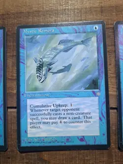 MTG Set of x3 Ice Age Mystic Remora 1995 - Image 3