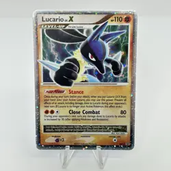 Lucario LV.X DP12 Diamond & Pearl Black Star Promo Holo Pokemon Card LP/NM - Image 1
