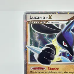 Lucario LV.X DP12 Diamond & Pearl Black Star Promo Holo Pokemon Card LP/NM - Image 2