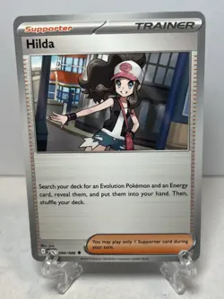 Hilda 84/86 SV White Flare Pokemon Card TCG NM Supporter Trainer - Image 1
