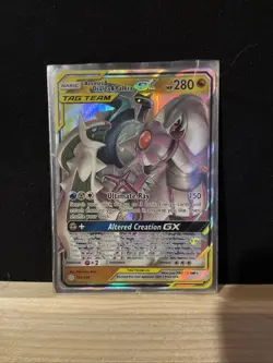 Pokemon TCG Arceus & Dialga & Palkia GX 156/236 Cosmic Eclipse - Image 1