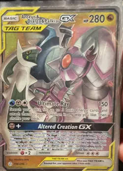 Pokemon TCG Arceus & Dialga & Palkia GX 156/236 Cosmic Eclipse - Image 2