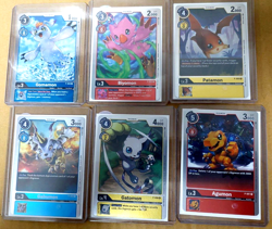 Lot of 6 Digimon Promo Card Game P-001 P-002 P-003 P-004 P-005 P-006 Gomamon - Image 1