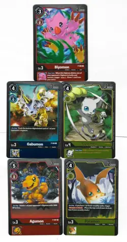 Lot of 6 Digimon Promo Card Game P-001 P-002 P-003 P-004 P-005 P-006 Gomamon - Image 3