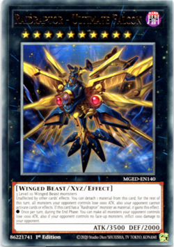 Raidraptor - Ultimate Falcon - MGED-EN140 - Rare - 1st Edition - Yugioh - Image 1