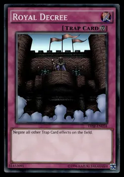 ROYAL DECREE THSF-EN058 SUPER RARE THE SECRET FORCES YU-GI-OH - Image 1