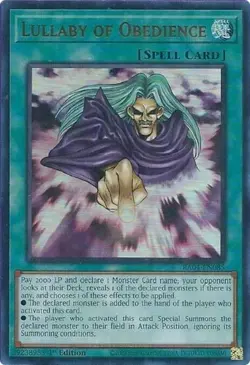 Yugioh! Lullaby of Obedience - RA04-EN085 - Ultra Rare - 1st Edition Near Mint - Image 1