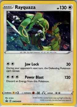 Rayquaza SWSH029 Holo SWSH: Sword & Shield Promo Cards - Pokemon Card - NM - Image 1
