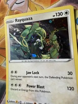 Rayquaza SWSH029 SWSH: Sword & Shield Promo Cards Holo Swirl Pokemon TCG Card NM - Image 2