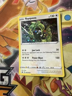 Rayquaza SWSH029 SWSH: Sword & Shield Promo Cards Holo Swirl Pokemon TCG Card NM - Image 1