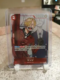 One Piece TCG Sanji OP01-013 Parallel Japanese Promo 25th Anniversary - Image 1