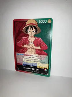 ONE PIECE Card Game Romance Dawn OP01-003 Monkey D Luffy Leader Pre Errata NM - Image 2