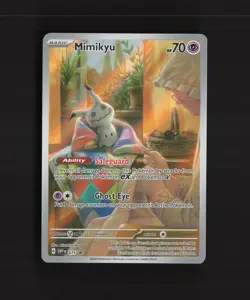 Mimikyu SVP 075 Scarlet & Violet Full Art Black Star Promo Holo Pokemon Card NM - Image 1