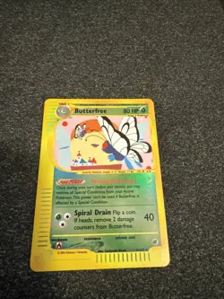 Pokemon TCG Butterfree Expedition Base Set Reverse Holo Card 5/165 Rare - Image 1