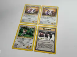 Gym Heroes Lt. Surge - Lot of 4 vintage Pokemon cards - Image 1