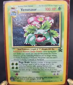 Pokemon TCG Holo Venusaur Stage 2 Card Rare number 13 in Plastic Sleeve - Image 1