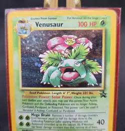 Pokemon TCG Holo Venusaur Stage 2 Card Rare number 13 in Plastic Sleeve - Image 2
