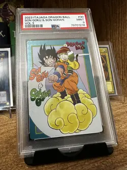 Dragon Ball Itajaga Vol.3 3-30 Son Goku Gohan Concept Rare Card - Mint 9 PSA - Image 1