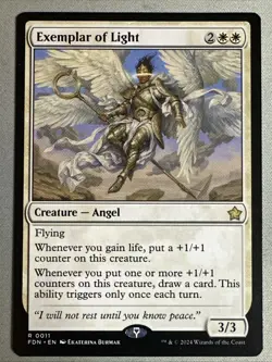 MTG / Exemplar of Light / FDN / #11 / Regular / Rare / NM - Image 1