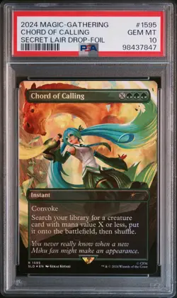 2024 MTG SECRET LAIR DROP #1595 CHORD OF CALLING PSA 10 - Image 1
