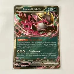 Fezandipiti ex 38/64 Ultra Rare Shrouded Fable NM Pokemon TCG Card - fezandipity - Image 1