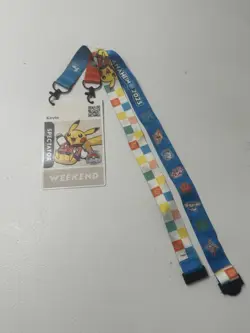 2025 Pokemon World Championships Anaheim Weekend Spectator Badge & Lanyard - Image 1