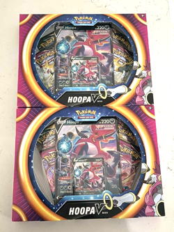 2 Pokemon TCG Hoopa V Box NEW Sealed Evolving Skies Fusion Strike Vivid Voltage - Image 1