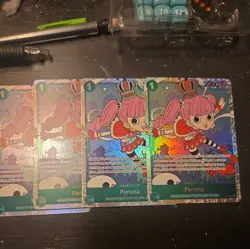One Piece Perona OP12-034 Legacy of the Master SR X4 Playset - Image 1
