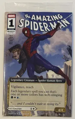 NYCC 2025 MAGIC THE GATHERING SPIDER-MAN COMIC PROMO CARD 5x WELCOME DECK MTG - Image 2