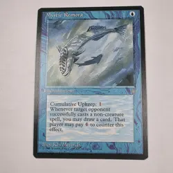 MTG Card - 1x Mystic Remora - Ice Age - LP - Vintage Magic The Gathering 1995 - Image 1