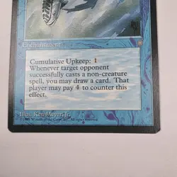 MTG Card - 1x Mystic Remora - Ice Age - LP - Vintage Magic The Gathering 1995 - Image 3