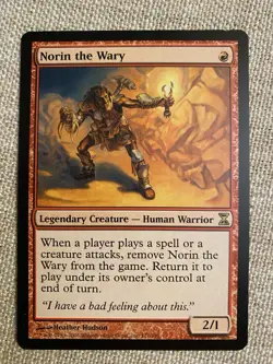 1x G Norin the Wary - Original Rare Time Spiral Regular MTG Chaos (LP) - Image 1