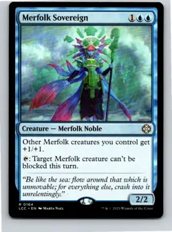 Magic the Gathering Merfolk Sovereign The Lost Caverns of Ixalan Commander MTG - Image 1