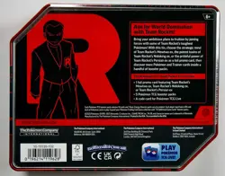 Pokemon TCG Team Rocket Mewtwo ex Tin 5 Booster Packs + Promo Card - New Sealed - Image 2