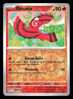 Oricorio 026/191 Surging Sparks NM Reverse Holo Pokemon Card TCG - Image 1