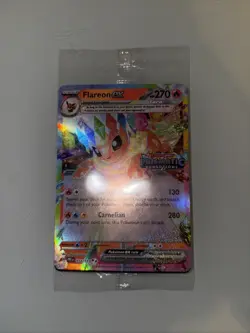 Pokemon Flareon EX 14 Prismatic Evolutions Stamped Promo Rare New Holo - Image 1