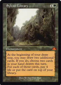 Sylvan Library (Retro Frame) M Dominaria Remastered 350 NM - Image 1