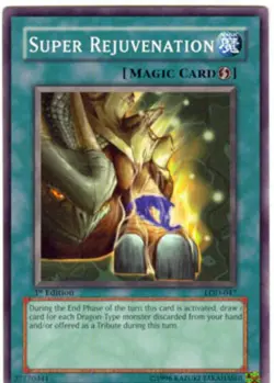 Yugioh! MP Super Rejuvenation - LOD-047 - Common - 1st Edition Moderately Played - Image 1