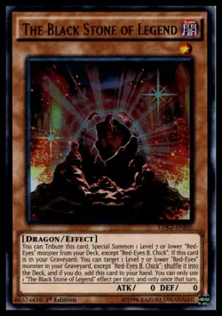 The Black Stone of Legend LDK2-ENJ05 1st Edition Ultra Rare YuGiOh NM - Image 1