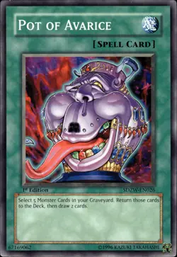 Pot Of Avarice - 1st Edition SDZW-EN026 - LP - YuGiOh - Image 1